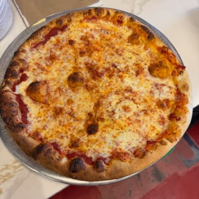 Thin Crust Cheese Pizza.