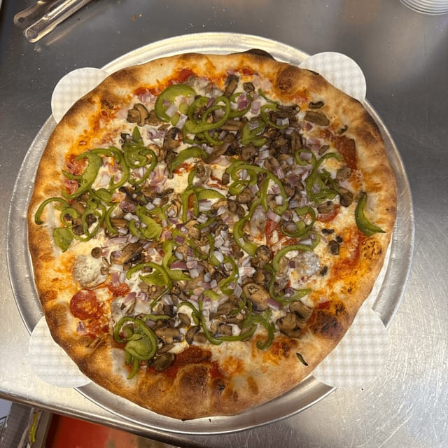 The Works Pizza.