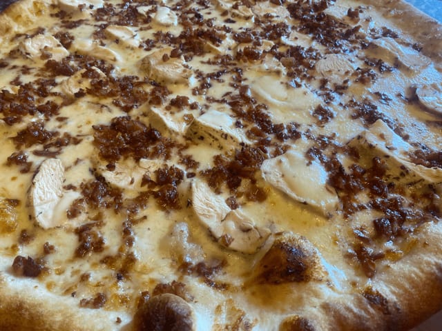 Chicken Bacon Ranch Pizza.