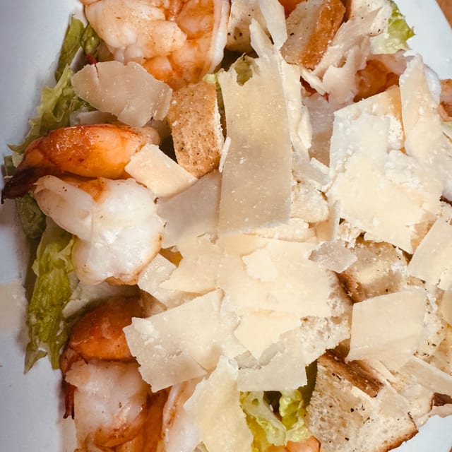 Shrimp Caesar Salad.