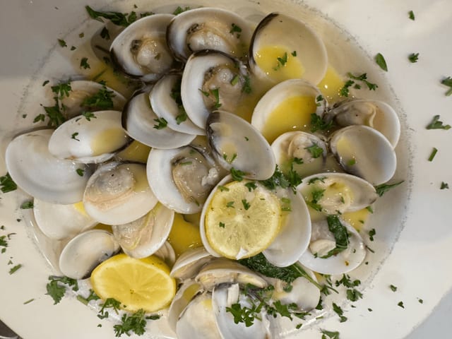 Clams Appetizer.