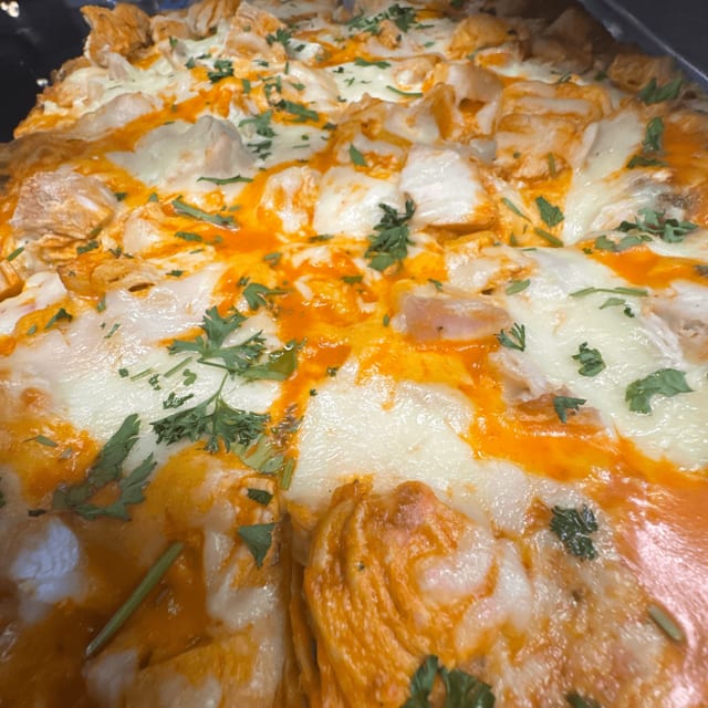 Buffalo Chicken Pizza.